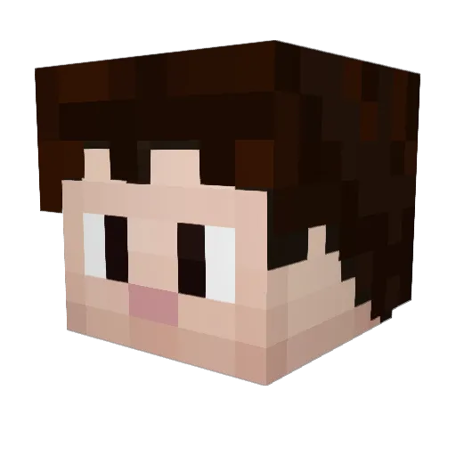 ice12356 Minecraft avatar head, 3D render