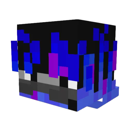 ice_V0id Minecraft avatar head, 3D render