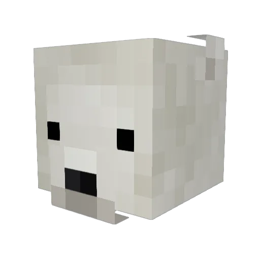 ice_bergz Minecraft avatar head, 3D render