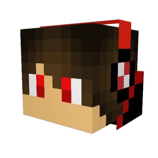 ice_cubes_star Minecraft avatar head, 3D render