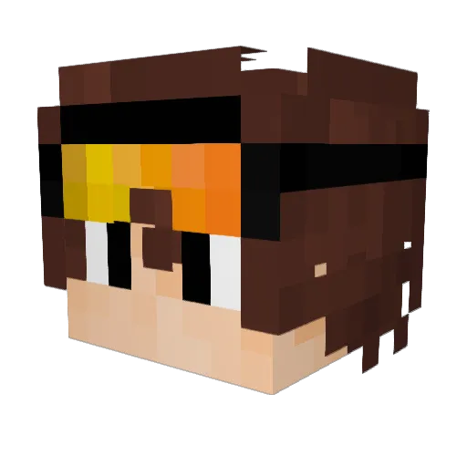 ice_efx Minecraft avatar head, 3D render