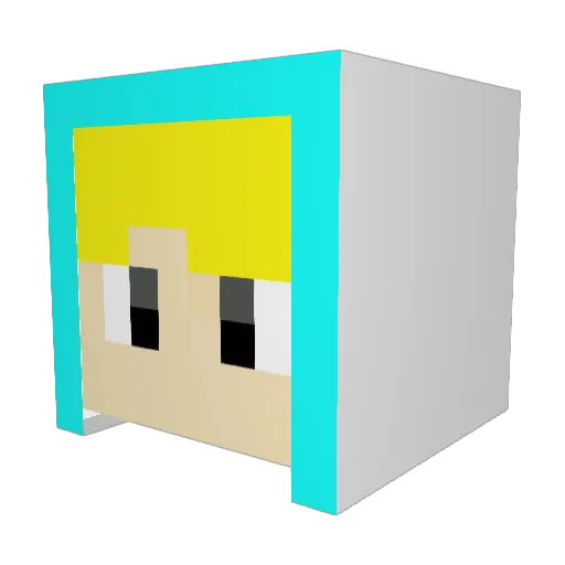 ice_maple07 Minecraft avatar head, 3D render