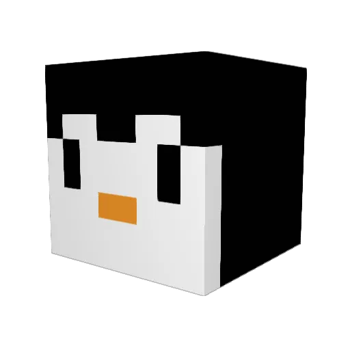 ice_pex Minecraft avatar head, 3D render