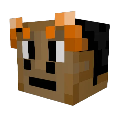 ice_pies Minecraft avatar head, 3D render