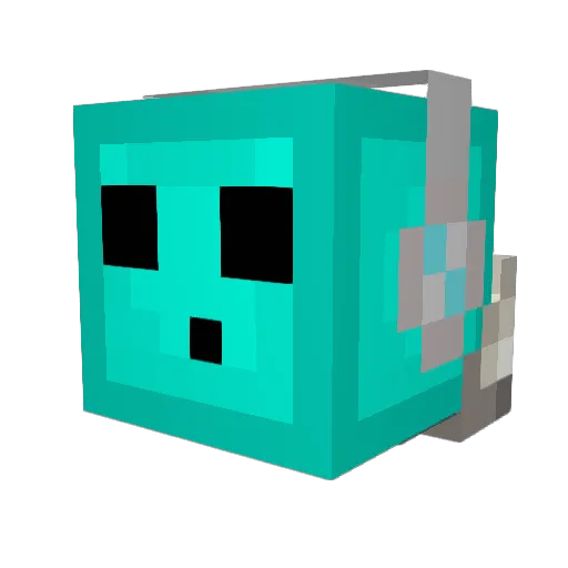 iceballer Minecraft avatar head, 3D render