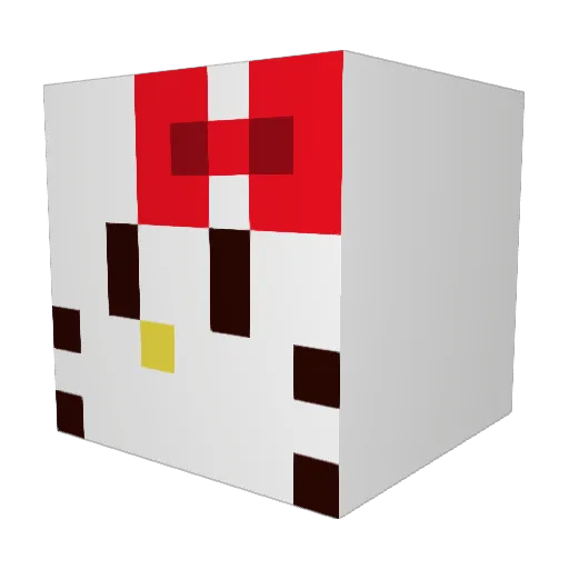 icebam7 Minecraft avatar head, 3D render