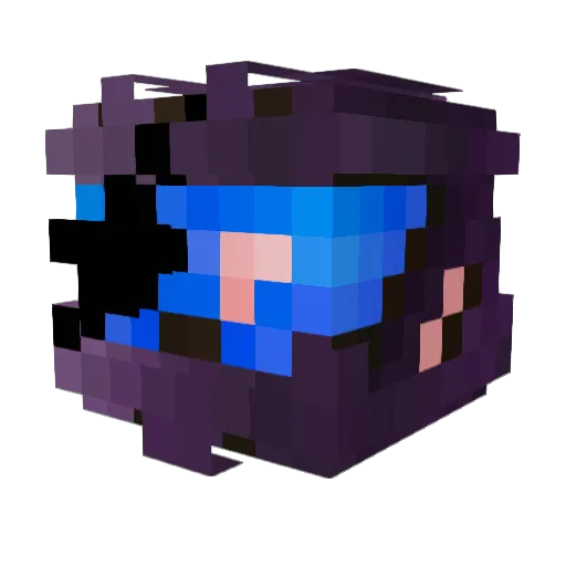 iceberg08 Minecraft avatar head, 3D render