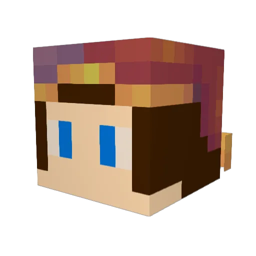 icebreathers Minecraft avatar head, 3D render