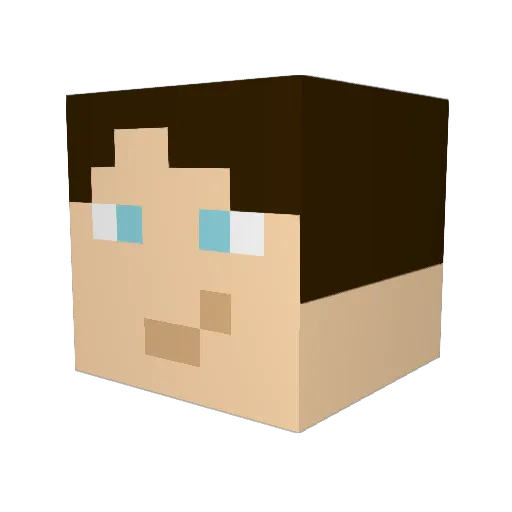 icebringer_mc Minecraft avatar head, 3D render
