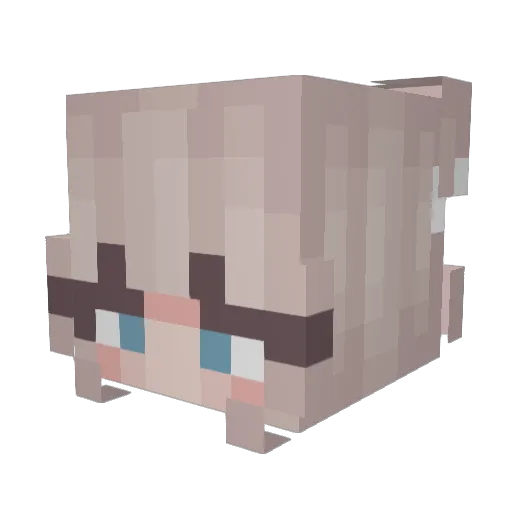 icecat676 Minecraft avatar head, 3D render