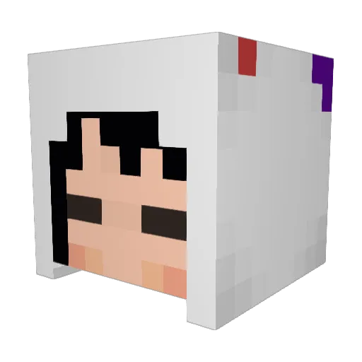 icecle77 Minecraft avatar head, 3D render