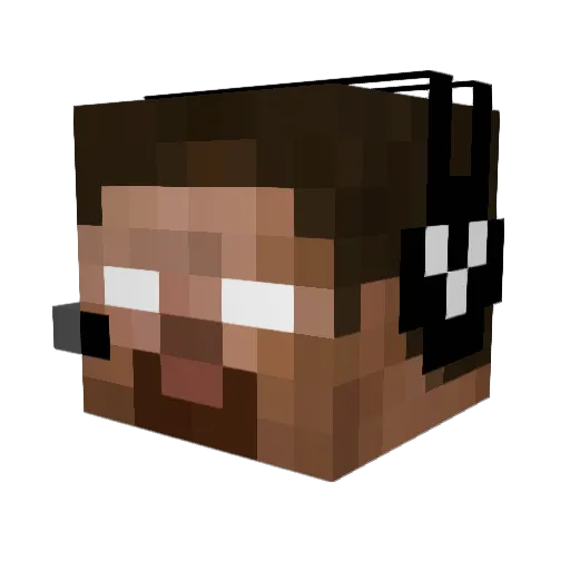 icecoffee098 Minecraft avatar head, 3D render
