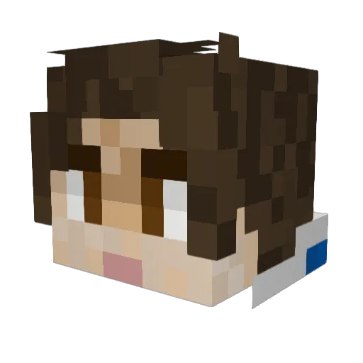 icecreamboss74 Minecraft avatar head, 3D render