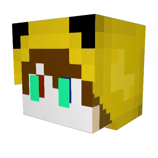 icecreamcam Minecraft avatar head, 3D render