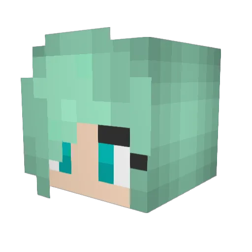 icecreamcan Minecraft avatar head, 3D render
