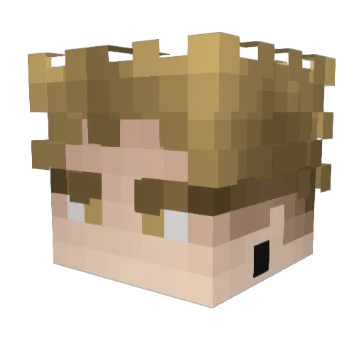 icedbob1777 Minecraft avatar head, 3D render