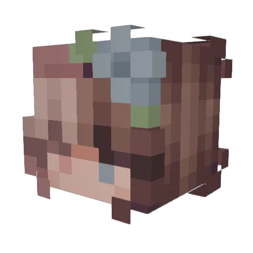icedcherrysoda Minecraft avatar head, 3D render