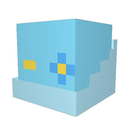 icedesert Minecraft avatar head, 3D render