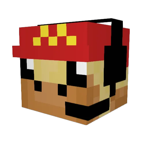 icedfroZy Minecraft avatar head, 3D render