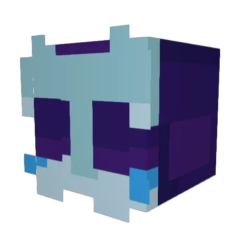 icedkaffie Minecraft avatar head, 3D render