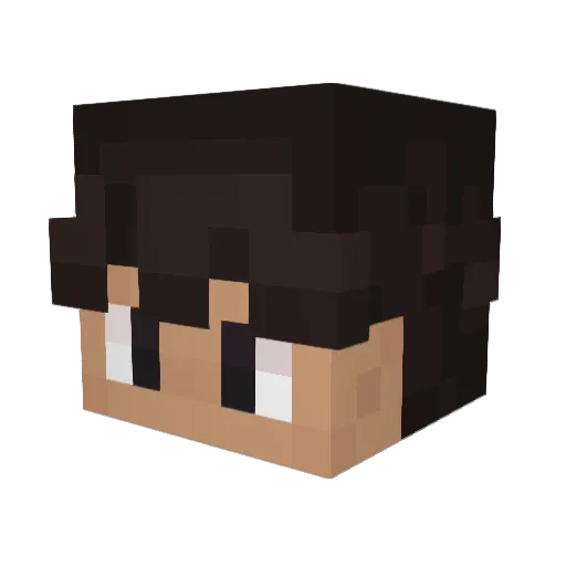 icedr4t Minecraft avatar head, 3D render