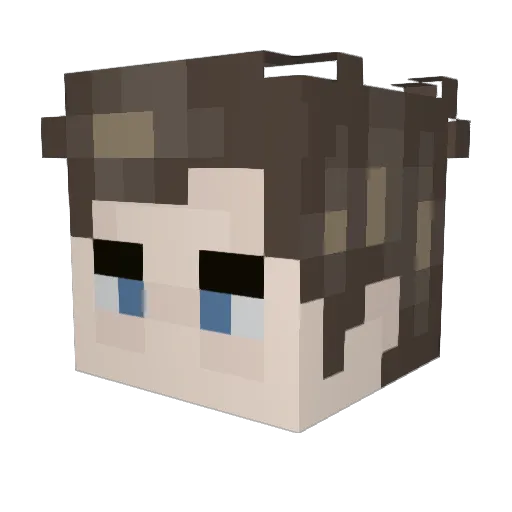 icedtea15 Minecraft avatar head, 3D render