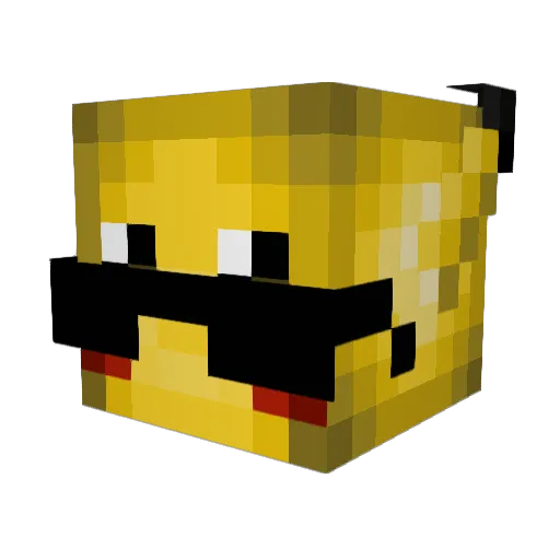 iceexd Minecraft avatar head, 3D render