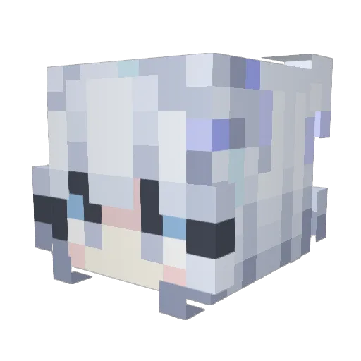 icefield1 Minecraft avatar head, 3D render