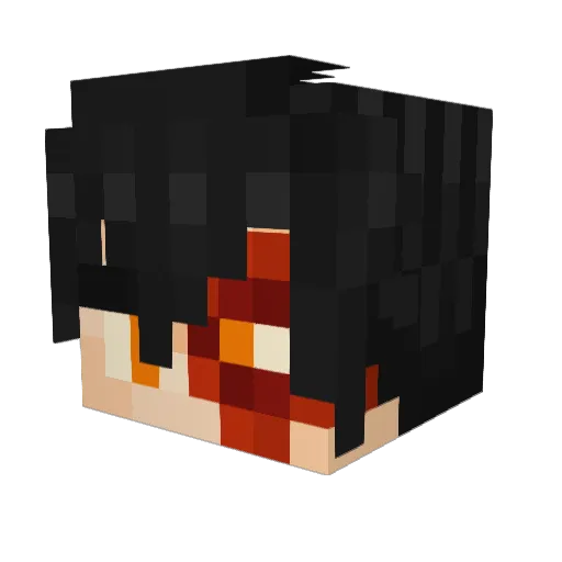 icefirewill Minecraft avatar head, 3D render