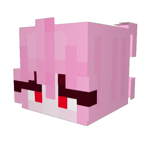 icefox589 Minecraft avatar head, 3D render