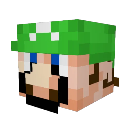 icegeek04 Minecraft avatar head, 3D render