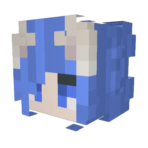 iceice_86 Minecraft avatar head, 3D render