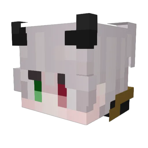 iceinflame Minecraft avatar head, 3D render