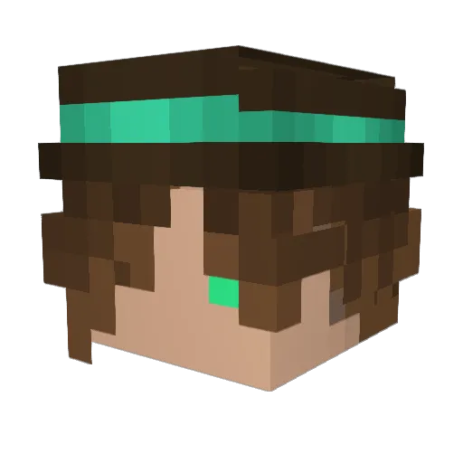 icelandp Minecraft avatar head, 3D render