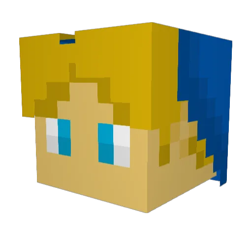 iceman9820 Minecraft avatar head, 3D render