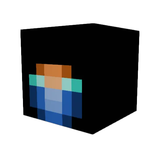 icemanAU Minecraft avatar head, 3D render