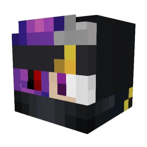 icemanXD Minecraft avatar head, 3D render