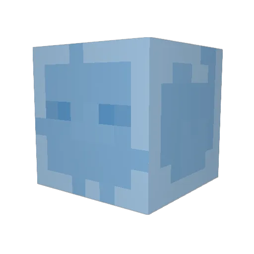 icenum Minecraft avatar head, 3D render
