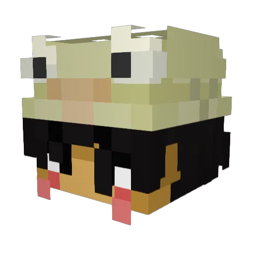 iceoutcloud Minecraft avatar head, 3D render