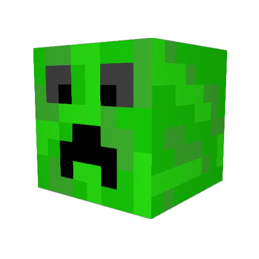 icepadon Minecraft avatar head, 3D render