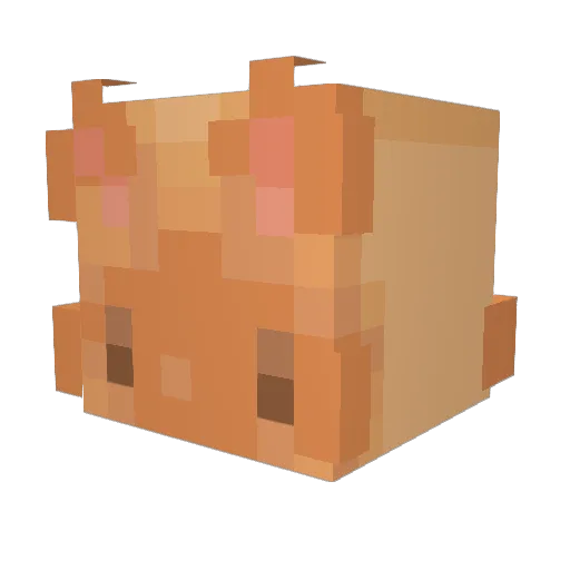 icepumpkinspiced Minecraft avatar head, 3D render