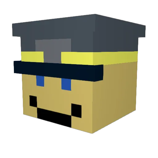 icerev Minecraft avatar head, 3D render