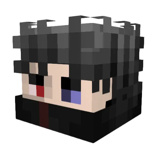 icerock_ Minecraft avatar head, 3D render