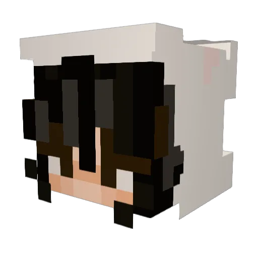 iceshepp Minecraft avatar head, 3D render