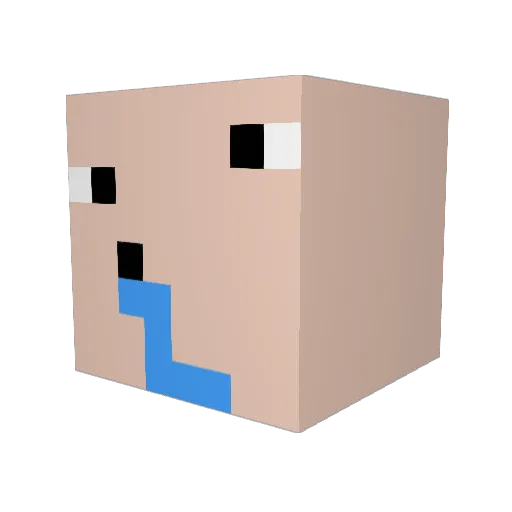 iceskull66 Minecraft avatar head, 3D render