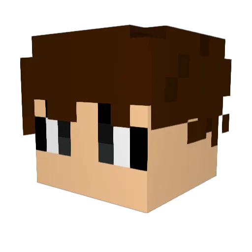 icesnake1538 Minecraft avatar head, 3D render