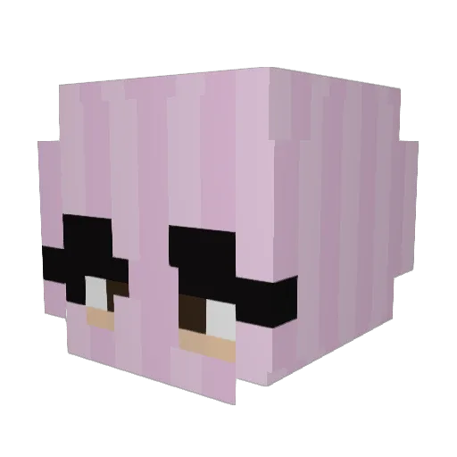 icesscry Minecraft avatar head, 3D render