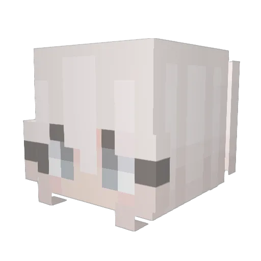 iceve Minecraft avatar head, 3D render
