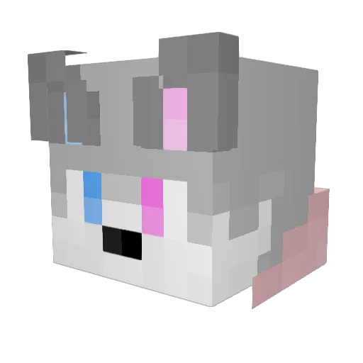 icewhite420 Minecraft avatar head, 3D render