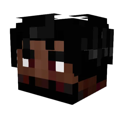iceyxddd Minecraft avatar head, 3D render